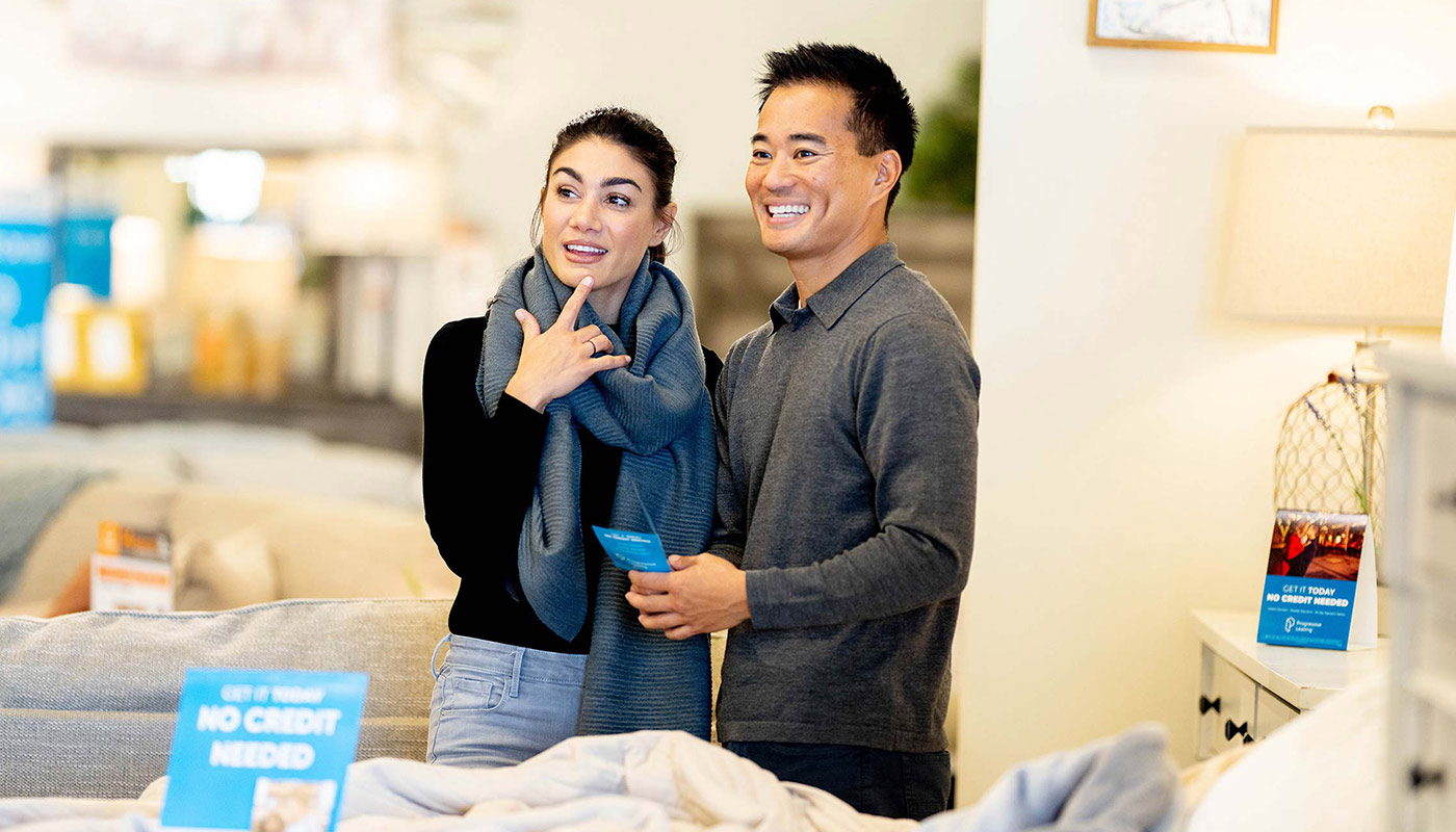 Couple in store