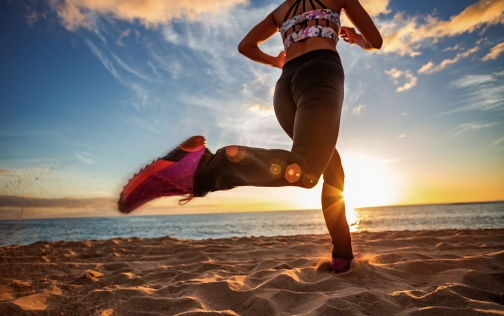 Summer Running at the Beach