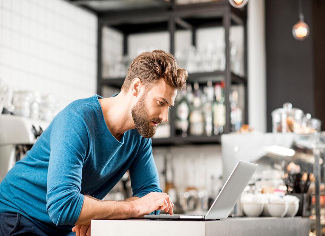 Man at computer